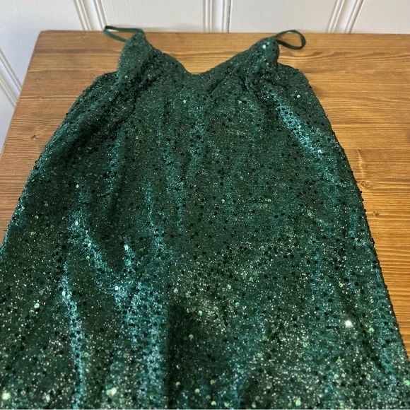 Emerald green slip dress size medium - Picture 5 of 5